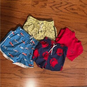 Kids Swim Trunk and Rash Guard Set 18m/2T